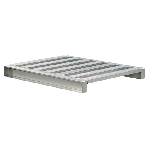 Palette &agrave; canaux en aluminium 2 c&ocirc;t&eacute;s Solutions industrielles ALPHA