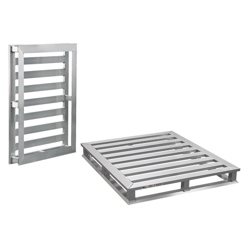 Palette &agrave; cadre tubulaire en aluminium 4 c&ocirc;t&eacute;s Solutions industrielles ALPHA
