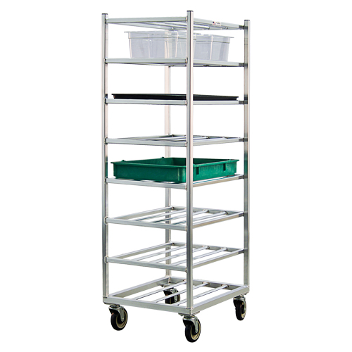 Chariot &agrave; tablettes, 8 Tiers, 20-7/8" la x 67" h x 27" p, Capacit&eacute; 600 lb Solutions industrielles ALPHA