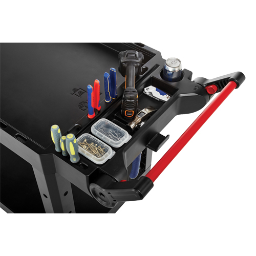 Chariot utilitaire robuste et polyvalent, 2 tiers, 25-1/5" x 36" x 51-1/2", Capacit&eacute; 500 lb Solutions industrielles ALPHA