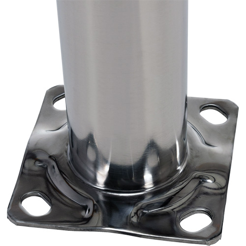 Safety Bollard, Stainless Steel, 36" H x 8" W, Silver Solutions industrielles ALPHA