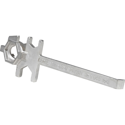Drum Wrench, 3/4"/2" Opening, 9-1/2" Handle, Stainless Steel Solutions industrielles ALPHA