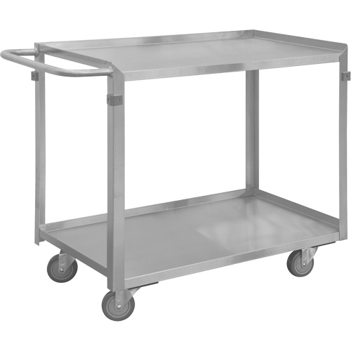 Industrial Grade Shelf Cart, 2 Tiers, 16-3/4" W x 34" H x 36-7/16" D, 600 lbs. Capacity Solutions industrielles ALPHA