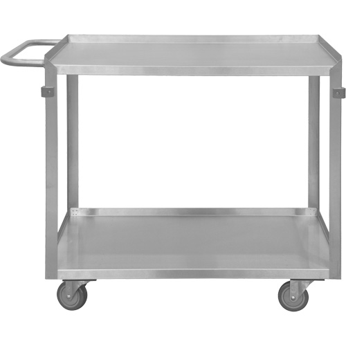 Industrial Grade Shelf Cart, 2 Tiers, 22-1/2" W x 34" H x 42-7/16" D, 600 lbs. Capacity Solutions industrielles ALPHA