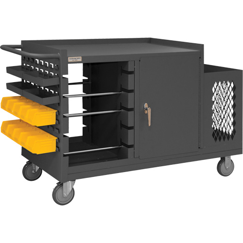 Chariot pour bobines de fil et de maintenance, Acier, 5 Montants, 54-1/16" la x 35" h x 24" p, Capacit&eacute; de 1200 lb Solutions industrielles ALPHA