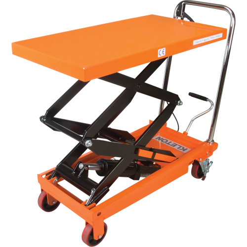 Table &eacute;l&eacute;vatrice &agrave; ciseaux hydraulique, 35-3/4" lo x 19-3/4" la, Acier, Capacit&eacute; 770 lb Solutions industrielles ALPHA