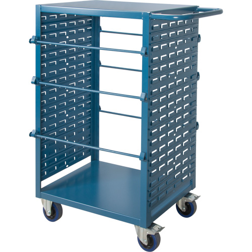 Chariot mobile pour mat&eacute;riaux bobin&eacute;s, Acier, 6 Montants, 21" la x 48" h x 38" p, Capacit&eacute; de 1200 lb Solutions industrielles ALPHA