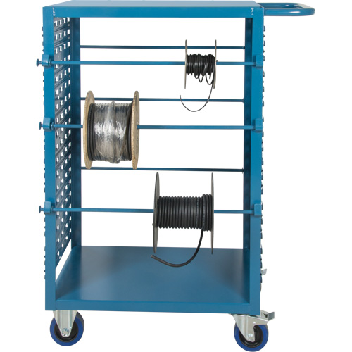 Chariot mobile pour mat&eacute;riaux bobin&eacute;s, Acier, 6 Montants, 21" la x 48" h x 38" p, Capacit&eacute; de 1200 lb Solutions industrielles ALPHA