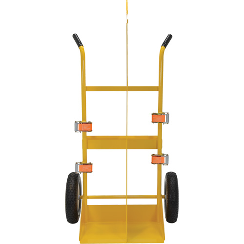 Chariot pour chalumeau et bouteille &agrave; gaz, Roues Rempli de mousse, Base de 23-13/16" la x 22-13/16" lo, 500 lb Solutions industrielles ALPHA