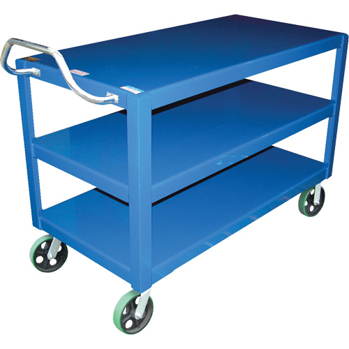 Ergo-Handle Cart, 4000 lbs. Capacity, Steel, 24-1/2" W x 41" H x 54-7/8" D, Lip Down Solutions industrielles ALPHA