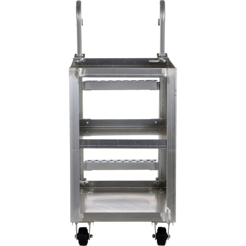 Chariot de pr&eacute;l&egrave;vement de stock, Aluminium, 21-7/8" la x 40" p, 3 tablettes, Capacit&eacute; 660 lb Solutions industrielles ALPHA