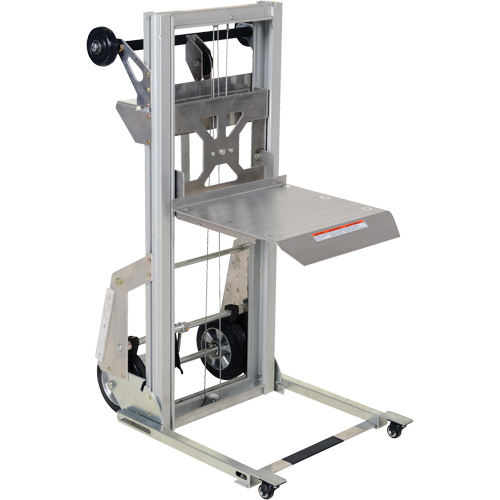 Appareil de levage portatif en aluminium, M&eacute;canisme Pompe au pied, Capacit&eacute; de 200 lb, Levage max de 61" Solutions industrielles ALPHA