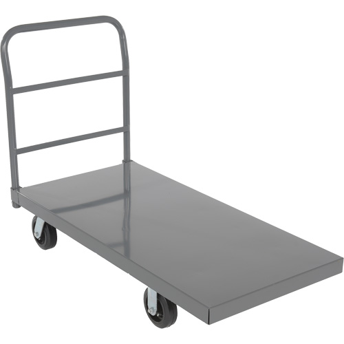 Chariot &agrave; plateforme, 48" lo x 24" la x Capacit&eacute; 2000 lb, Roues en Caoutchouc Solutions industrielles ALPHA