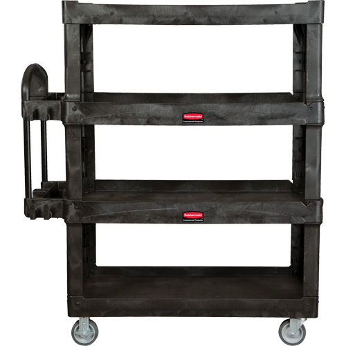 Chariot utilitaire robuste et ergonomique, 4 tiers, 24-1/4" x 62-2/5" x 54-1/10", Capacit&eacute; 700 lb Solutions industrielles ALPHA
