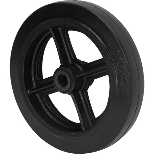 Mold-On Rubber Wheel, 10" (254 mm) Dia. x 2" (50.8 mm) W, 948 lbs. (430 kg) Capacity Solutions industrielles ALPHA