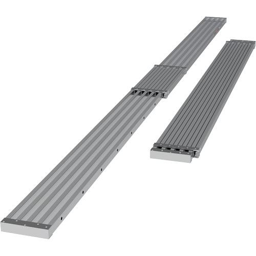 Telescoping Work Plank, 204" W x 12" D, 250 lbs. Capacity, Knocked Down Solutions industrielles ALPHA