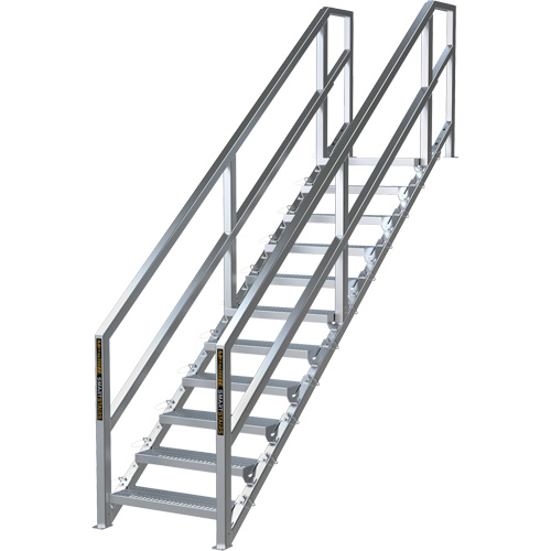 Syst&egrave;me d'escalier modulaire pour la construction de 11-16 marches SmartStairs, 120" ha Solutions industrielles ALPHA