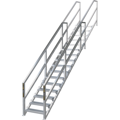 Syst&egrave;me d'escalier modulaire pour la construction de 11-16 marches SmartStairs, 120" ha Solutions industrielles ALPHA