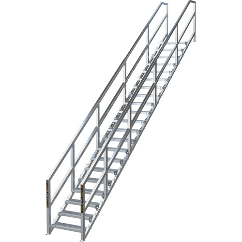 SmartStairs 17-21 Steps Modular Construction Stair System, 157-1/2" H Solutions industrielles ALPHA