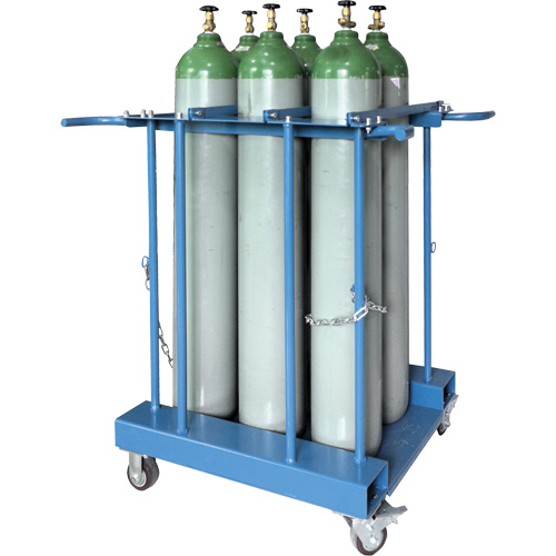 Support de rangement pour 6 cylindres pour chariot &eacute;l&eacute;vateur Solutions industrielles ALPHA