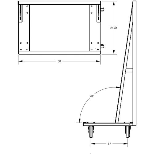 Single-Sided Heavy Duty A-Frame Cart with 6 Trays, 38" x 25" x 63", 2500 lbs. Capacity Solutions industrielles ALPHA