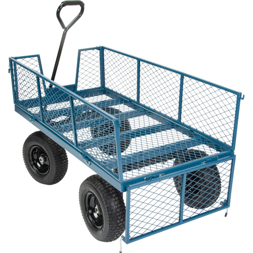 Wagon with Drop Sides, 24" W x 48" L, 800 lbs. Capacity Solutions industrielles ALPHA