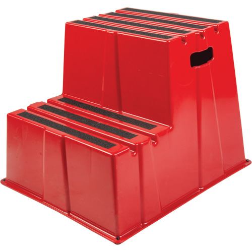 Escabeau industriel, 2 marches, 26" x 22-7/16" x Hauteur 19-11/16" Solutions industrielles ALPHA