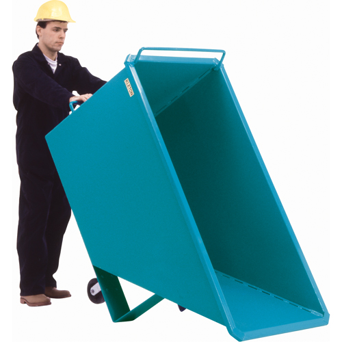 Chariot basculeur en acier, Acier, 1 vg³, Capacit&eacute; de charge de 2000 lb Solutions industrielles ALPHA