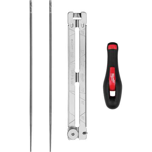 Ensemble pour affûtage de chaîne de scie de 5/32” de 4 morceaux Solutions industrielles ALPHA