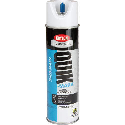 Industrial Quik-Mark Water-Based Inverted Marking Paint, 17 oz., Aerosol Can Solutions industrielles ALPHA