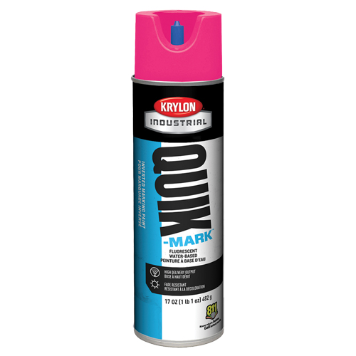 Peinture de marquage industrielle invers&eacute;e &agrave; base d'eau Quik-Mark, 17 oz, Canette a&eacute;rosol Solutions industrielles ALPHA