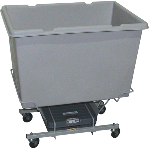 Scale Carts, Polyethylene, 33" L x 23" W x 33" H, 7 cu. ft. Volume, 250 lbs. Capacity Solutions industrielles ALPHA