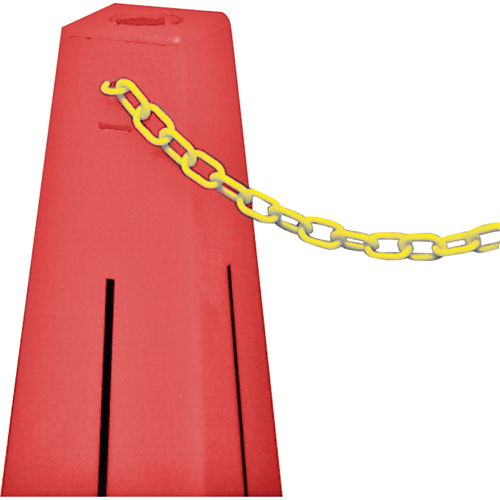 C&ocirc;nes de d&eacute;viation - accessoires, Jaune, Maillon de 2", 20' de long Solutions industrielles ALPHA