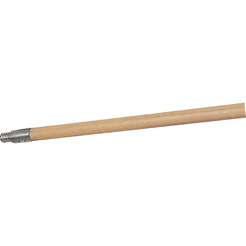 Structural Foam Push Broom Handle, Wood, ACME Threaded Tip, 15/16" Diameter, 60" Length Solutions industrielles ALPHA