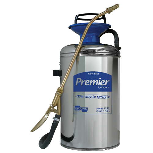 Vaporisateur professionnel s&eacute;rie premi&egrave;re qualit&eacute;, 2 gal. (7,6 L), Acier inoxydable, Lance de 12" Solutions industrielles ALPHA