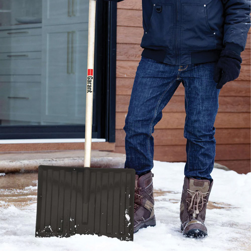 Pelle &agrave; neige Nordic, Lame Polypropyl&egrave;ne, Largueur 17-3/4", Manche Prise en D Solutions industrielles ALPHA