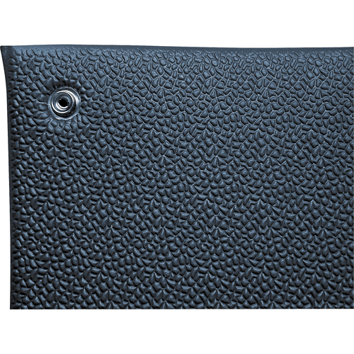 Comfort-King Anti-Static Matting, 4' W x 60' L x 3/8" T, Pebbled, Blue Solutions industrielles ALPHA