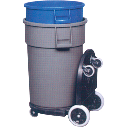 Socle roulant Tandem Brute, Noir Solutions industrielles ALPHA