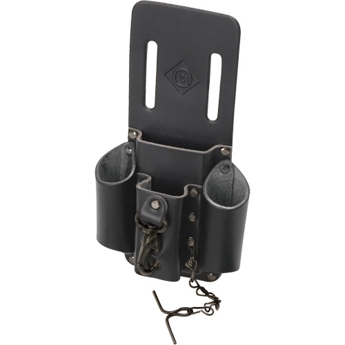 Tool Belt Pouch, Multiple Tool Holder, Leather, 4 Pockets Solutions industrielles ALPHA