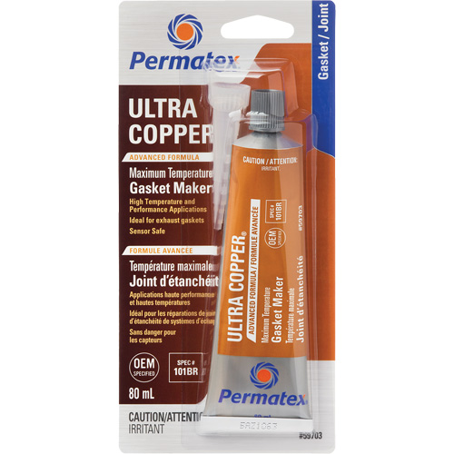 Compos&eacute; &agrave; joints Ultra Copper, 80 ml, Tube, Cuivre Solutions industrielles ALPHA