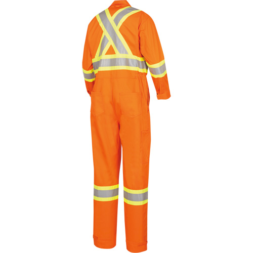 5555 High Visibility FR Rated & Arc Rated Safety Coveralls, Size 36, High Visibility Orange, 11 cal/cm² Solutions industrielles ALPHA