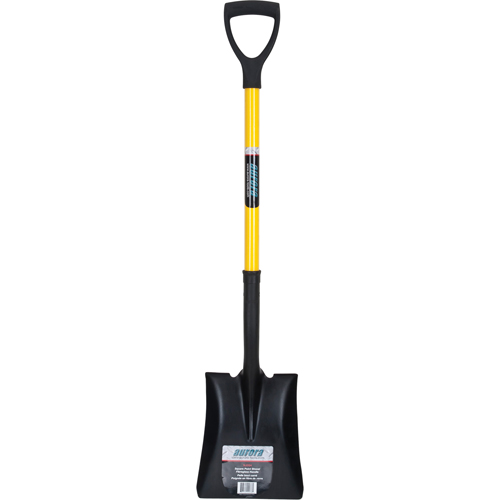 Square Point Shovel, Fibreglass, Tempered Steel Blade, D-Grip Handle, 32-1/2" Long Solutions industrielles ALPHA