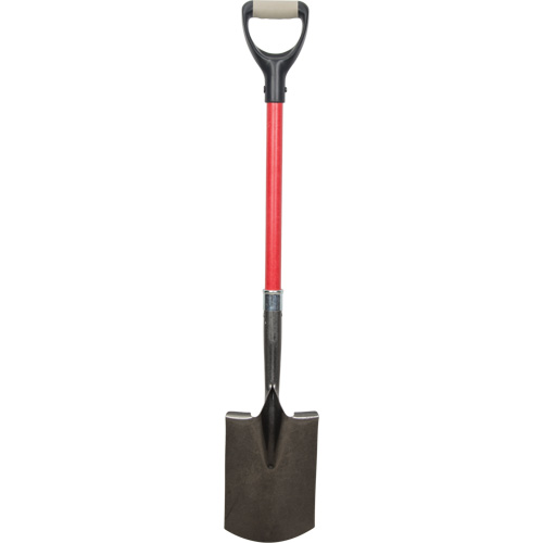 Heavy-Duty Shovels, Fibreglass, Carbon Steel Blade, D-Grip Handle, 30-1/2" Long Solutions industrielles ALPHA