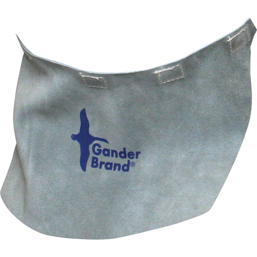 Gander Brand Split Leather Welding Helmet Bib, Pearl Grey Solutions industrielles ALPHA