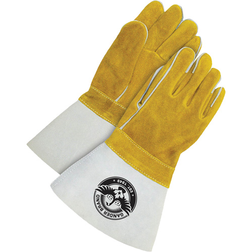 Gants pour soudeur avec poignet de 5", Cuir de vache refendu, Taille Taille unique Solutions industrielles ALPHA