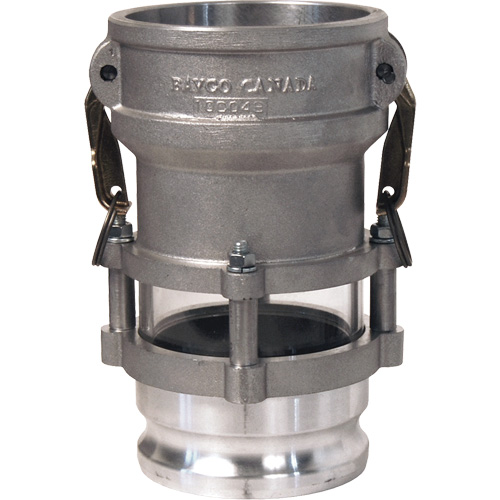 Cam & Groove In-Line Sight Glass Coupler x Adapter Solutions industrielles ALPHA