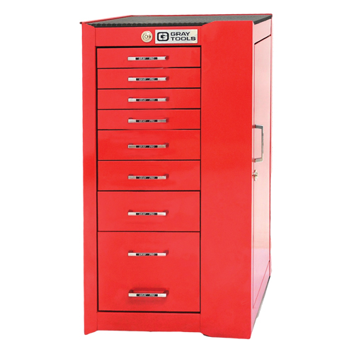 Armoire mobile de s&eacute;rie PRO+, 8 tiroirs, 19" la x 19" p x 36-1/2" h, Rouge Solutions industrielles ALPHA