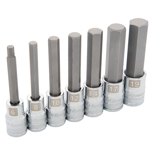 Jeu de douilles m&eacute;triques longues, 7 mrcx Solutions industrielles ALPHA