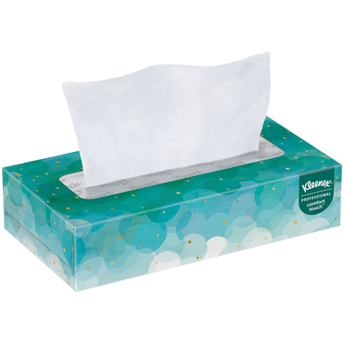 Papier-mouchoir Kleenex, 2 pli, 7,8" lo x 8,3" la, 100 feuilles/boîte Solutions industrielles ALPHA