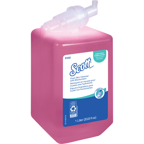 Nettoyant pour la peau avec agents hydratants Scott Pro, Mousse, 1 L, Parfum&eacute; Solutions industrielles ALPHA